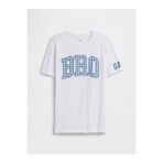 GAP Erkek Çocuk Beyaz Big Bro Grafik Baskılı T-Shirt