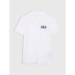 Gap Erkek Çocuk Beyaz Gap Logo Polo Yaka T-Shirt
