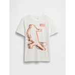 Gap Erkek Çocuk Beyaz Grafik Baskılı T-Shirt - 2XL