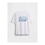 GAP Erkek Çocuk Beyaz İstanbul Logo Grafik Baskılı T-Shirt