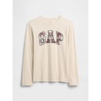 Gap Erkek Çocuk Kırık Beyaz Grafik Baskılı T-Shirt - XS