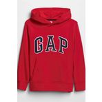 GAP Erkek Çocuk Kırmızı Gap Logo Kapüşonlu Sweatshirt