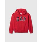 GAP Erkek Çocuk Kırmızı Gap Logo Relaxed Fermuarlı Sweatshirt