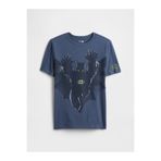 GAP Erkek Çocuk Koyu Mavi DC™ Batman Grafik Baskılı T-Shirt