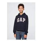 GAP Erkek Çocuk Lacivert Gap Logo Relaxed Havlu Kumaş Sweatshirt