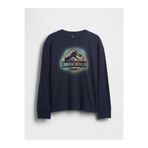 GAP Erkek Çocuk Lacivert Grafik Baskılı T-Shirt