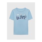 GAP Erkek Çocuk Mavi Grafik Baskılı T-Shirt
