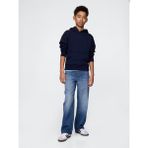 GAP Erkek Çocuk Mavi Ultrasoft Pull-On Baggy Jean Pantolon, 12 Yaş
