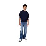GAP Erkek Çocuk Mavi Ultrasoft Pull-On Baggy Jean Pantolon, 6-7 Yaş