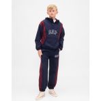 Gap Erkek Çocuk Relaxed Gap Logo Baskılı Jogger Eşofman Pantolon Sentetik Kumaş Normal Bel - Lacivert - XS