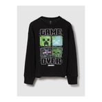 GAP Erkek Çocuk Siyah Minecraft Grafik Baskılı T-Shirt