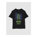 GAP Erkek Çocuk Siyah Minecraft Grafikli T-Shirt