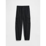 Gap Erkek Çocuk Siyah Pull-On Kargo Paraşüt Pantolon - XL