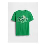 GAP Erkek Çocuk Yeşil Grafik Baskılı T-Shirt