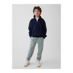 GAP Erkek Çocuk Yeşil Relaxed Logo Fransız Havlu Kumaş Jogger Eşofman Altı