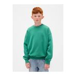 GAP Erkek Çocuk Yeşil VintageSoft Relaxed Bisiklet Yaka Sweatshirt