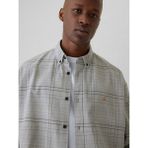 Gap Erkek Gri Brannan Bear İşlemeli Oxford Gömlek - XS