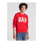 GAP Erkek Kırmızı Gap Logo Bisiklet Yaka Sweatshirt