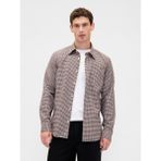 Gap Erkek Kırmızı Kareli Oxford Gömlek - XS