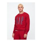 GAP Erkek Kırmızı Logo Fleece Sweatshirt
