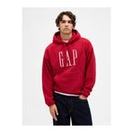 GAP Erkek Kırmızı Oversized Logo Sweatshirt