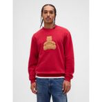 Gap Erkek Kırmızı Vintagesoft Brannan Bear Logo Sweatshirt - XL