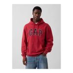 GAP Erkek Kırmızı VintageSoft Relaxed Logo Sweatshirt