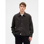 Gap Erkek Koyu Yeşil Organik Pamuk Relaxed Flannel Gömlek - 2XL