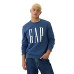 GAP Erkek Logo Polar Crew Sweatshirt, Mavi Gölge, M