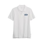 GAP Erkek Logolu Polo Gömlek, Optik Beyaz 3, X-Large ABD, Optik Beyaz, XL