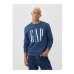 GAP Erkek Mavi Gap Logo Fleece Sweatshirt