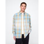 Gap Erkek Mavi Sunwashed Twill Oversize Gömlek - XS