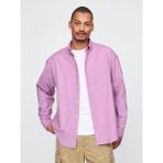 Gap Erkek Mor Desenli Oxford Big Gömlek - XS