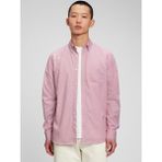 Gap Erkek Pembe Eco CoolMax™ Standard Fit Poplin Gömlek - XS