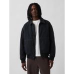 GAP Erkek Siyah Canvas Bomber Ceket