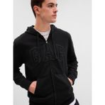 Gap Erkek Siyah Gap Logo Kapüşonlu Fleece Sweatshirt - M