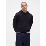 Gap Erkek Siyah Relaxed Mini-Logo Sweatshirt - XL