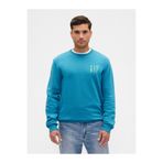 GAP Erkek Turkuaz Logo Fleece Sweatshirt
