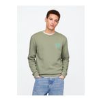 GAP Erkek Yeşil Gap Logo Fleece Sweatshirt
