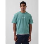 Gap Erkek Yeşil Heavyweight Relaxed 1969 Logo Crop T-Shirt - XS