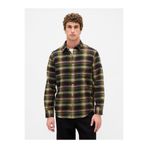 GAP Erkek Yeşil Organik Pamuk Relaxed Flannel Gömlek