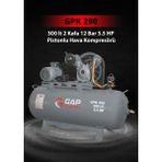 GAP GPK 290 | 300 lt 2 Kafa 12 Bar 5.5 HP Pistonlu Hava Kompresörü