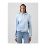 GAP Kadın Açık Mavi Logo Havlu Kumaş Sweatshirt