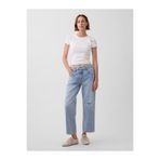 GAP Kadın Açık Mavi Low Slung Relaxed Crop Jean Pantolon