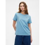 GAP Kadın Açık Mavi Organik Pamuk VintageSoft Brannan Bear T-Shirt