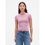 Gap Kadın Açık Pembe Closeknit Jersey T-Shirt - XS