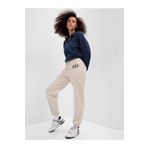 GAP Kadın Bej Logo Jogger Fleece Eşofman Altı