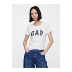 GAP Kadın Beyaz 2'li Logo Kısa Kollu T-Shirt Seti