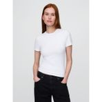Gap Kadın Beyaz Closeknit Jersey T-Shirt - 2XL