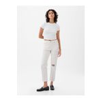 GAP Kadın Beyaz High Rise Cheeky Straight Jean Pantolon